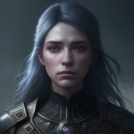 Ethereal Melancholy: A Surreal Portrait in Moody Lighting