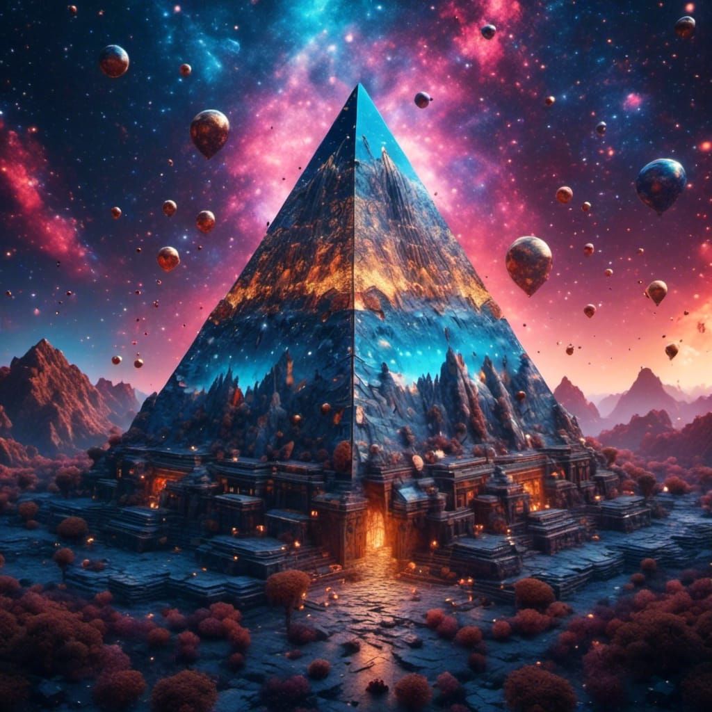 Universe in a pyramid