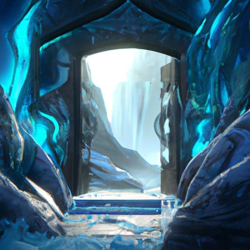 The frozen entrance to Hell