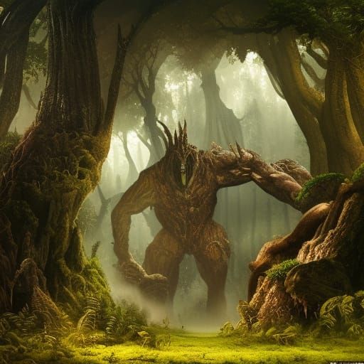 forest monster - AI Generated Artwork - NightCafe Creator