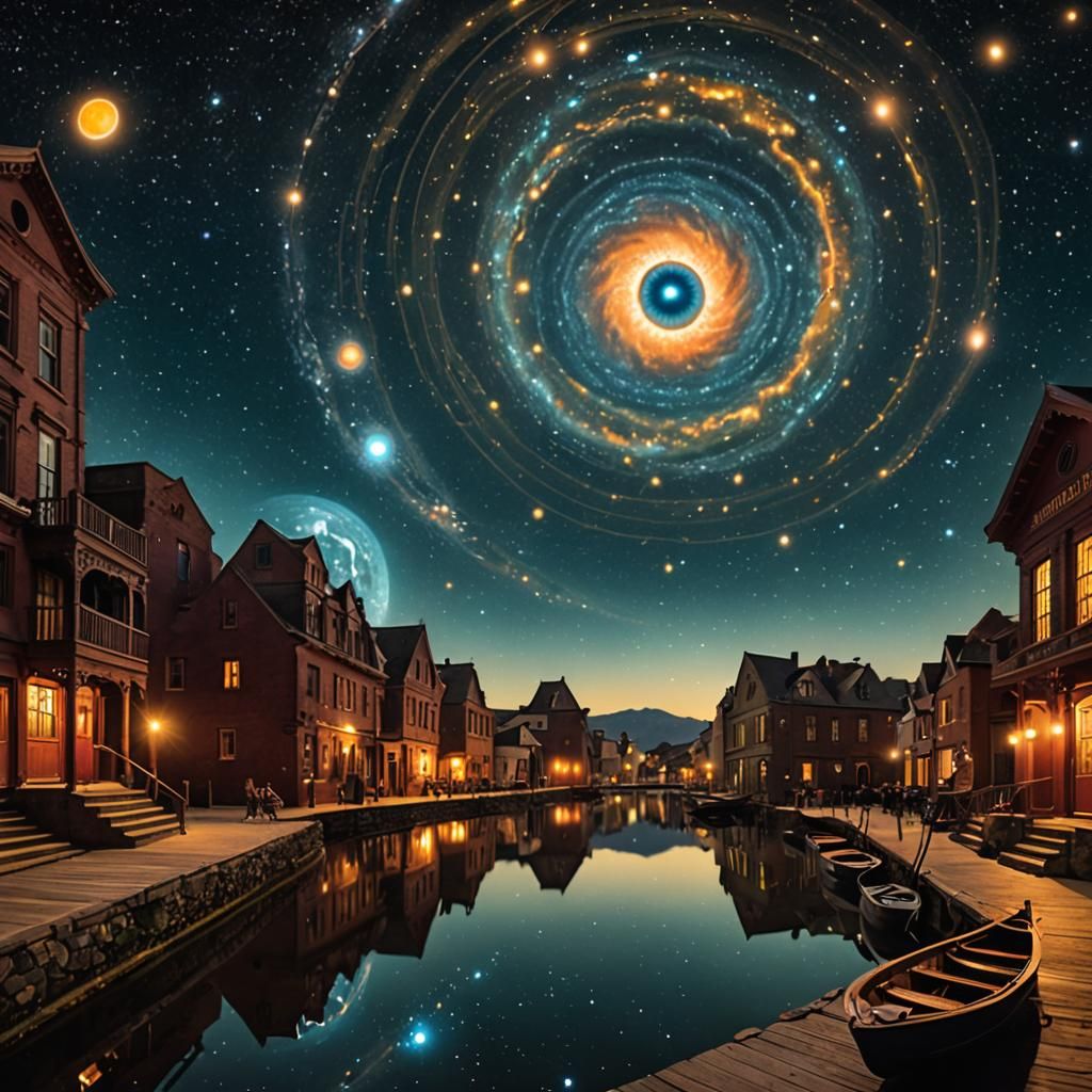 Reflections of astronomical phenomena  by @Xal