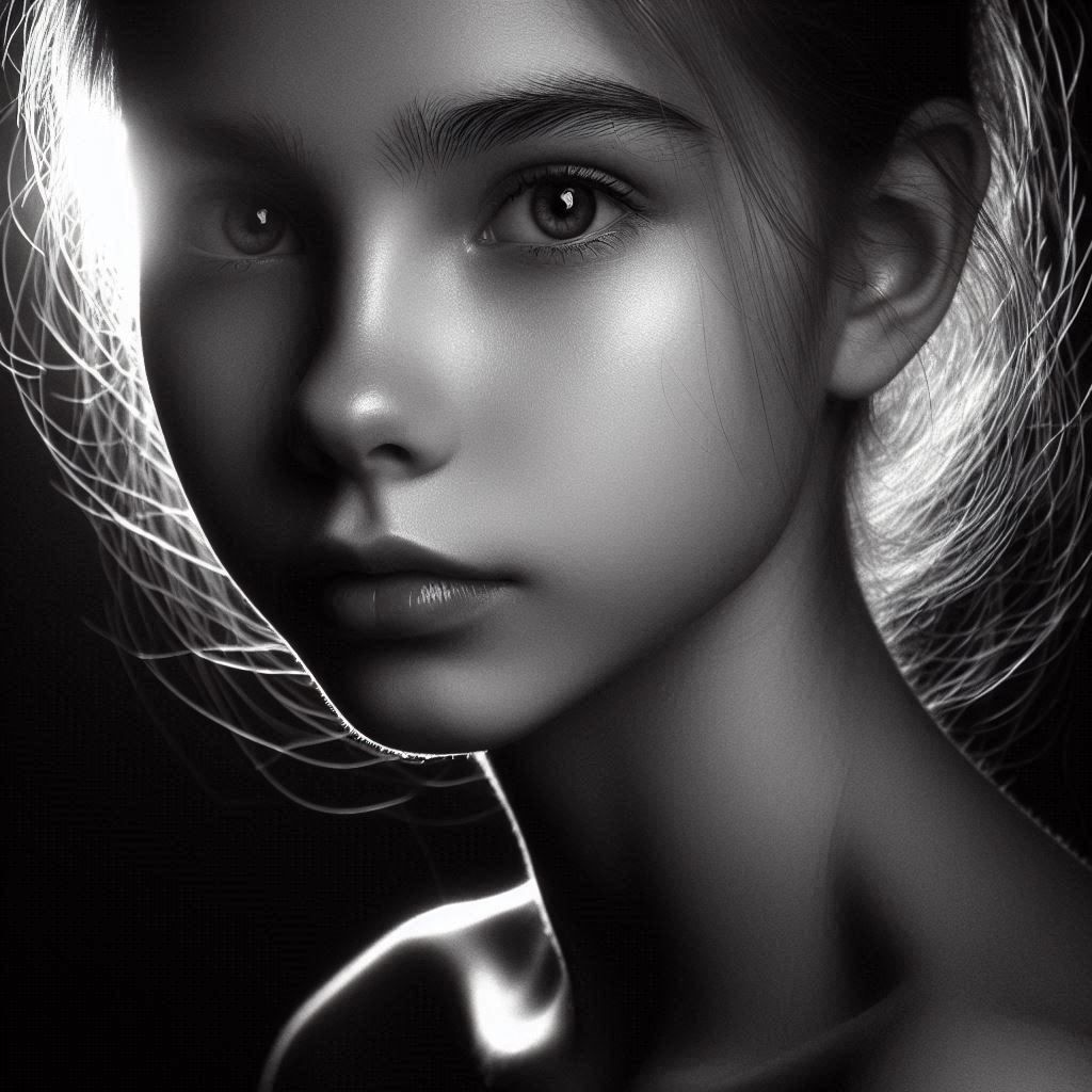Photographic portrait of a girl  by @HannibalBarley