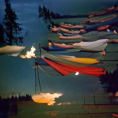 Memories of an evening at summer camp, 1957