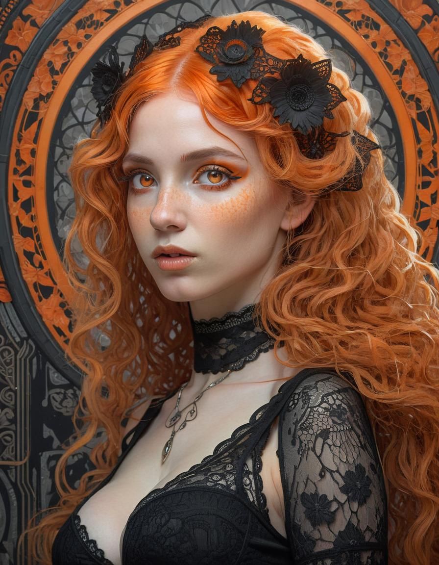 Gorgeous pale goddess