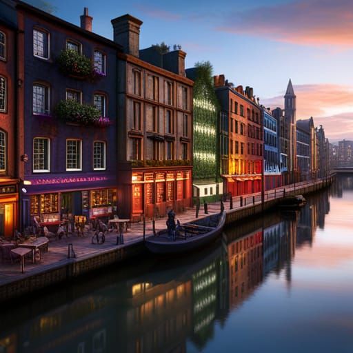 Dublin Light AI Generated Artwork NightCafe Creator