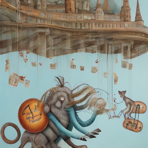  <lora:Musical-Flairs DSv8:1.0>Musical animals, whimsical, elaborate musical notes float around