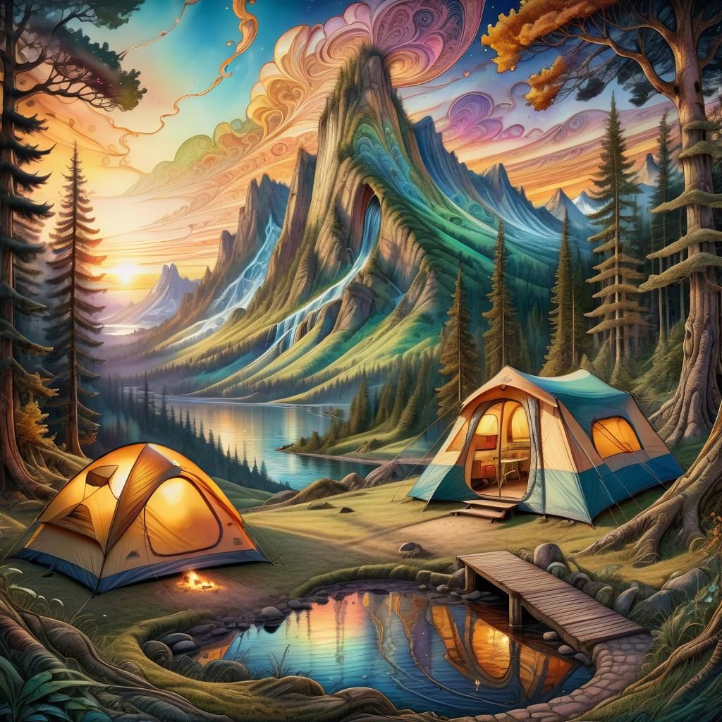 Dream Campsite  by @Floater