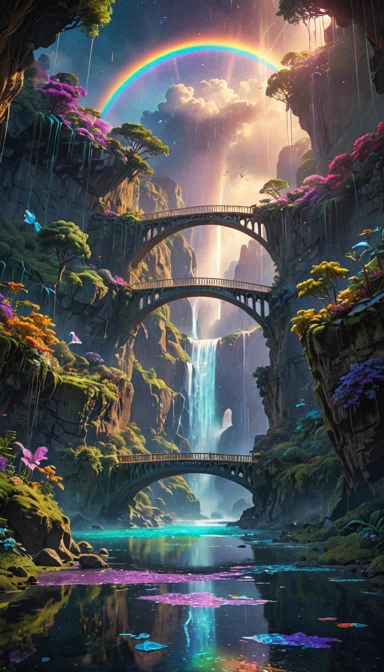 magical rainbow bridge