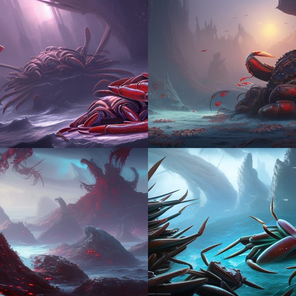 A sea of crabs… only crabs