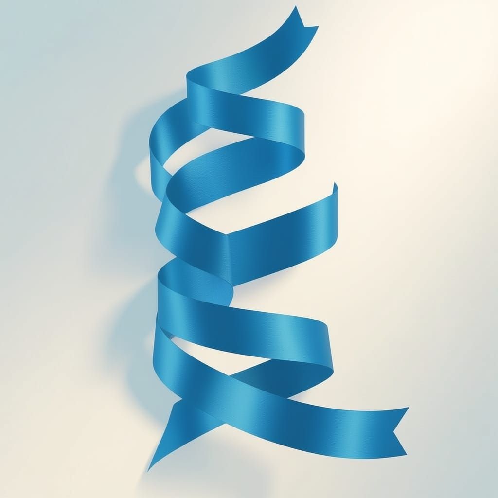 a simple single ribbon spiral