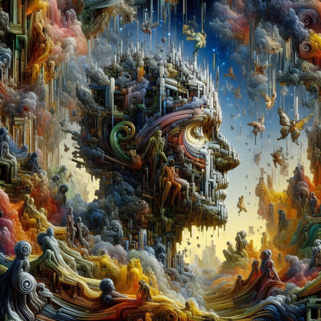 Where heaven and hell meets on a battlefield of surreal cont...