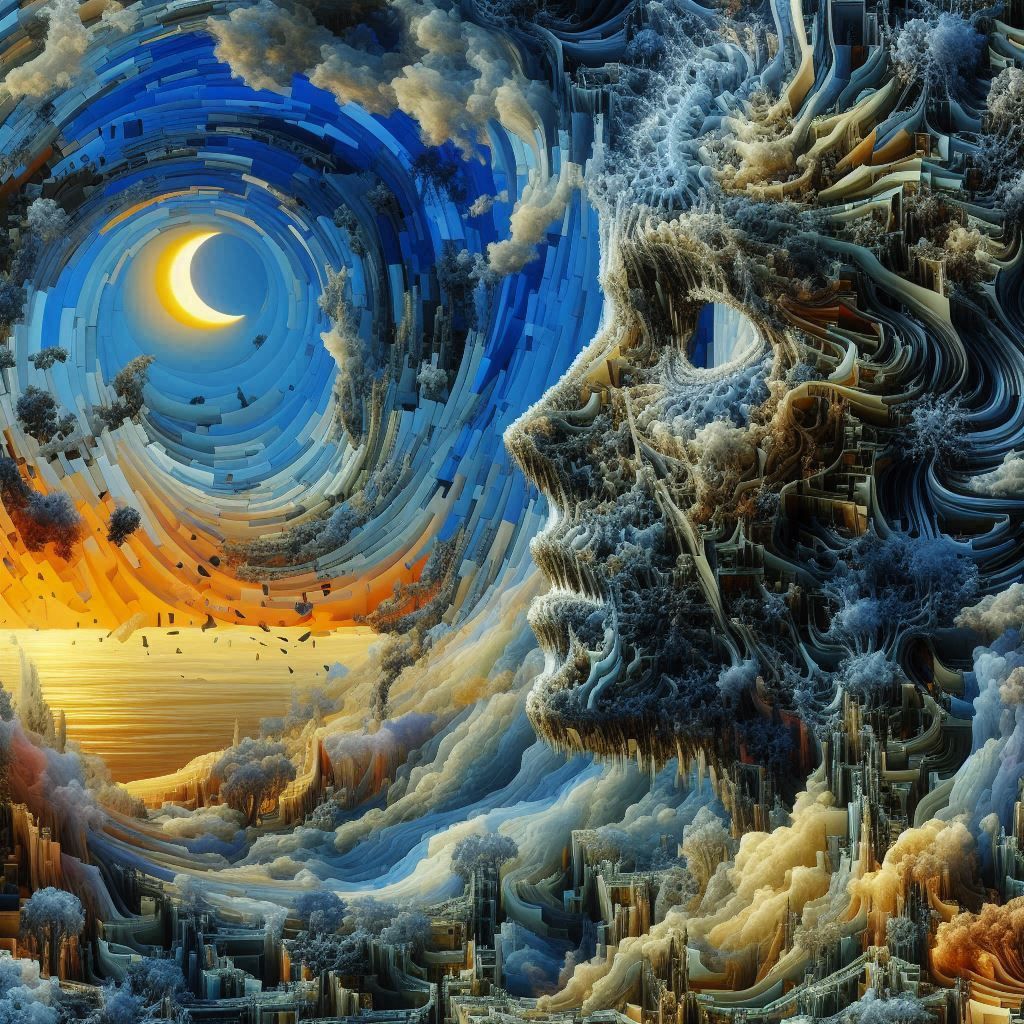 Where heaven and hell meets on a battlefield of surreal cont...