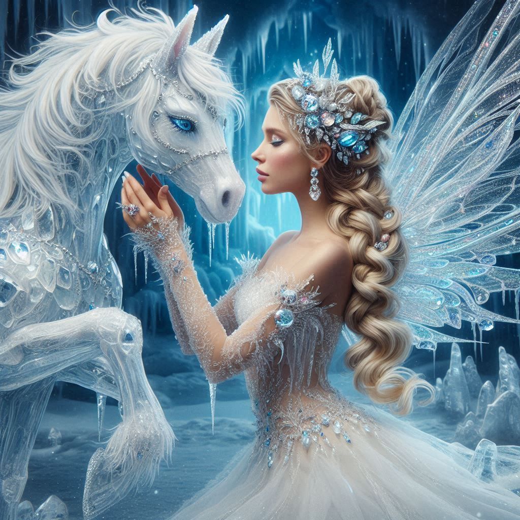 Ice Fairy with her Ice horse (1)