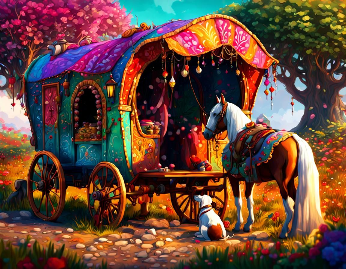 Travelling Caravan   by @Jennifer