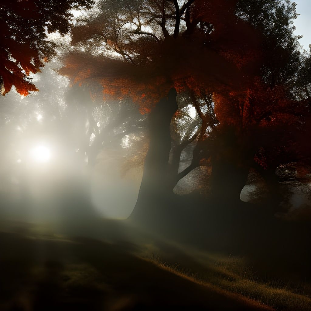 First Light Peeking Through the Trees