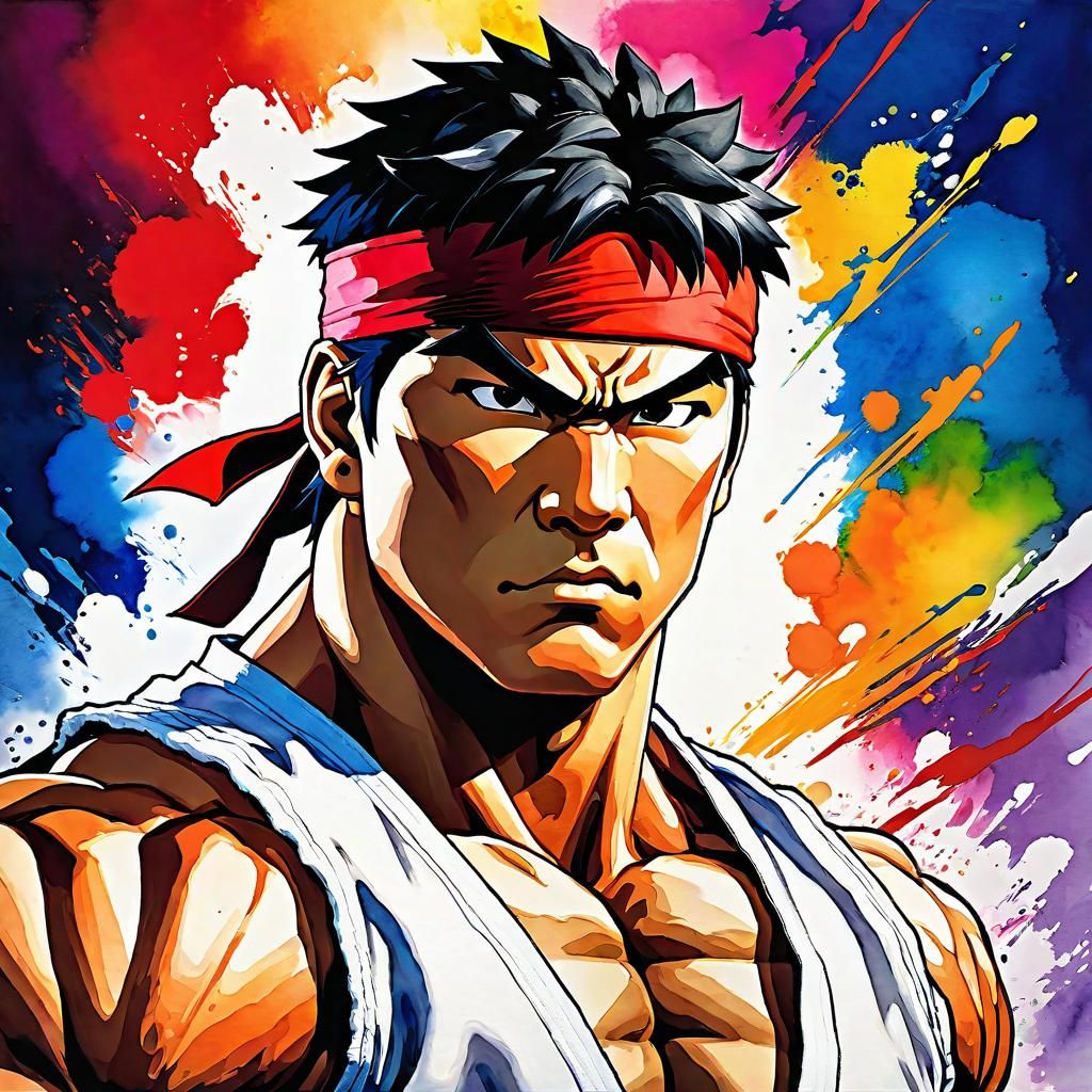 Street Fighter: Ryu - AI Generated Artwork - NightCafe Creator