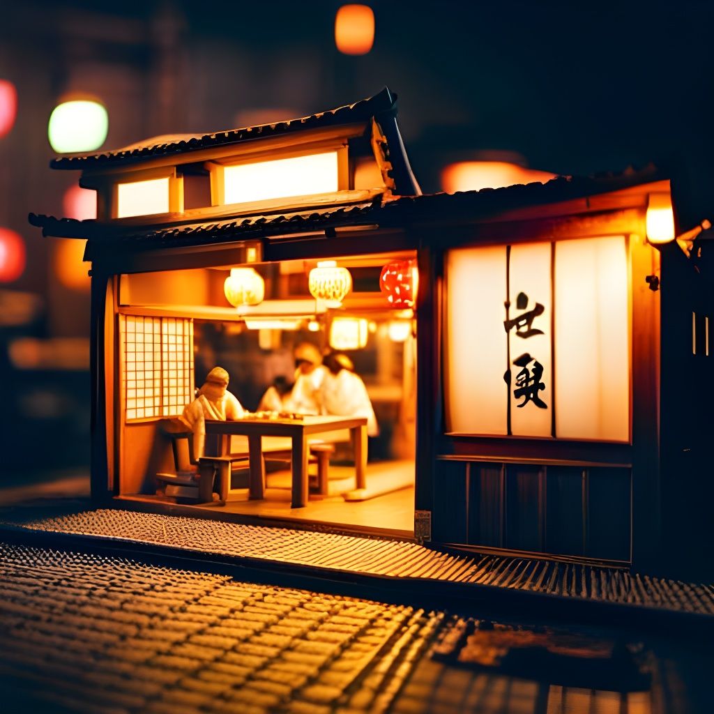 Japan Ramen Shop diorama  by @Artemis