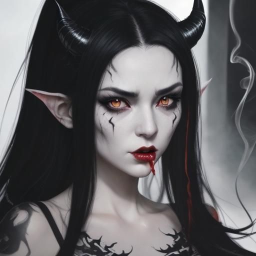 Evil succubus demon - AI Generated Artwork - NightCafe Creator