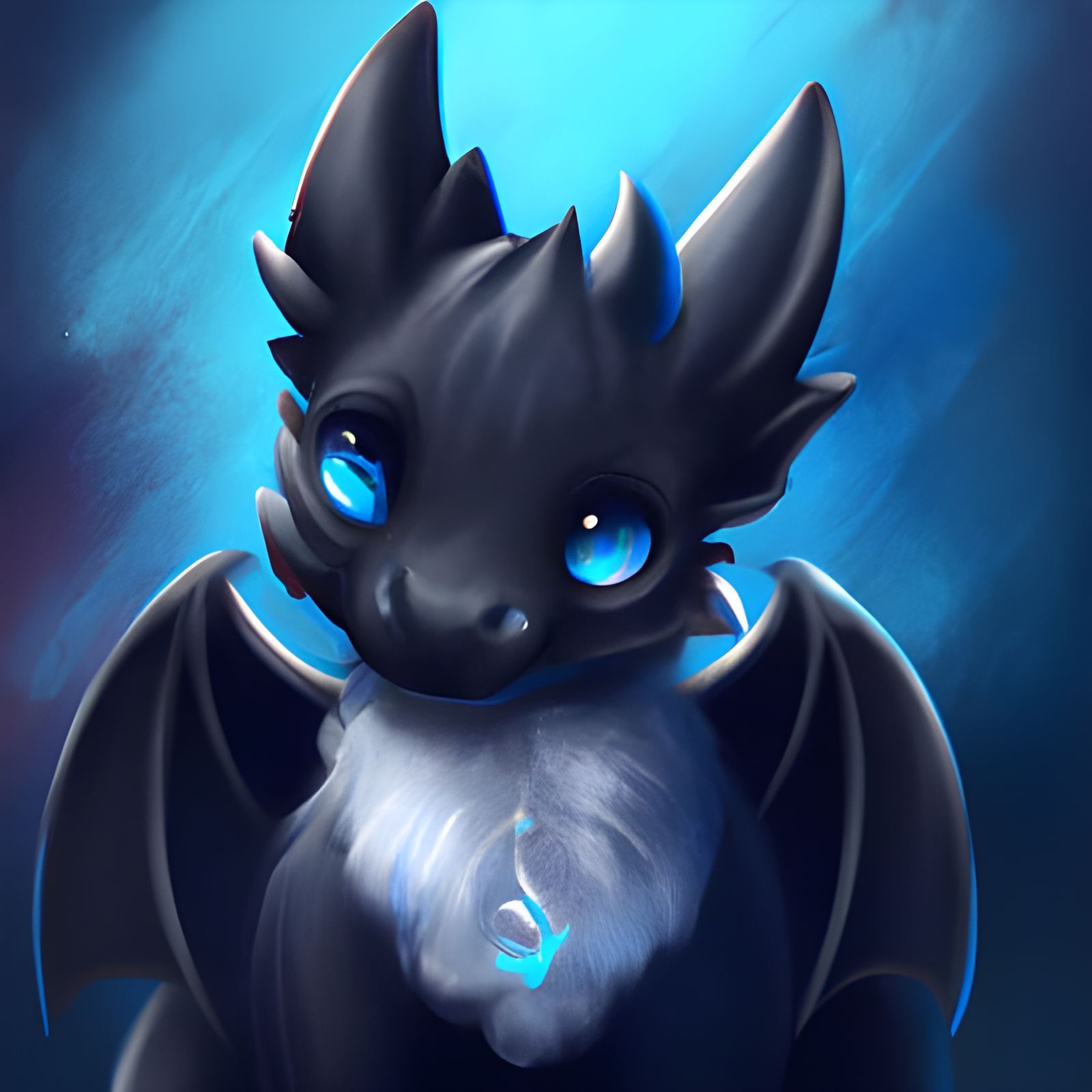 Cuddly Night Fury - AI Generated Artwork - NightCafe Creator