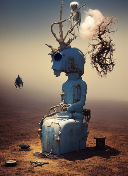 Hyperrealistic Dolls Conjuring a Medicine Man