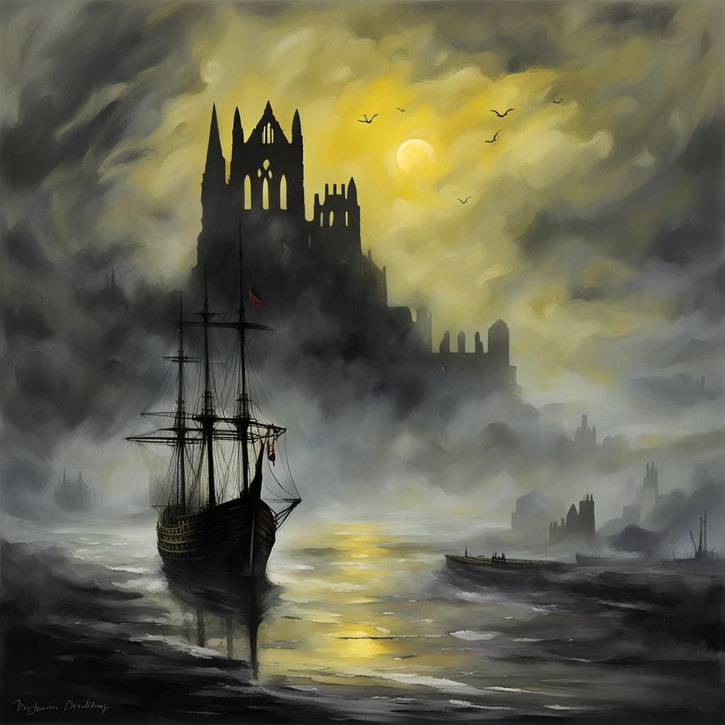 Arrival of Dracula at Whitby  by @Wolf Parsnip