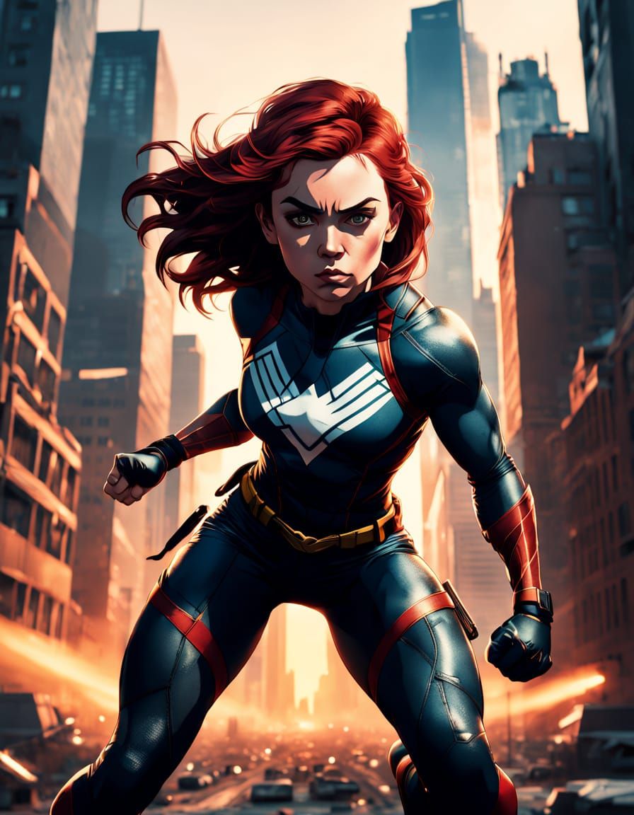 Sophia Lillis as Rogue in Cinematic Marvel Superhe... - AI Art