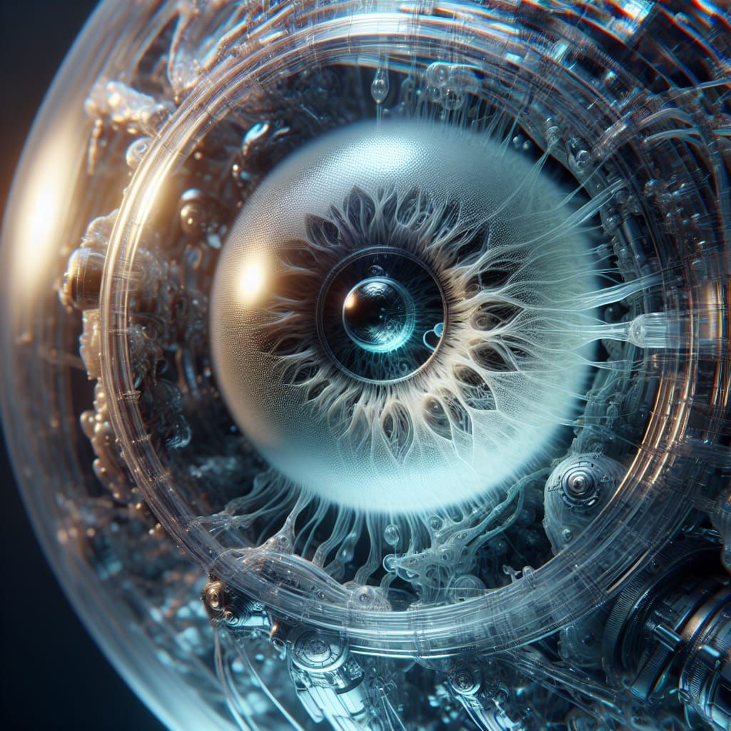 Mechanical Eyeball - AI Generated Artwork - NightCafe Creator