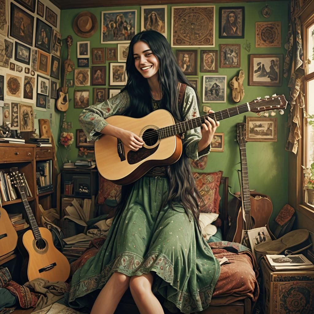 Girl with guitar