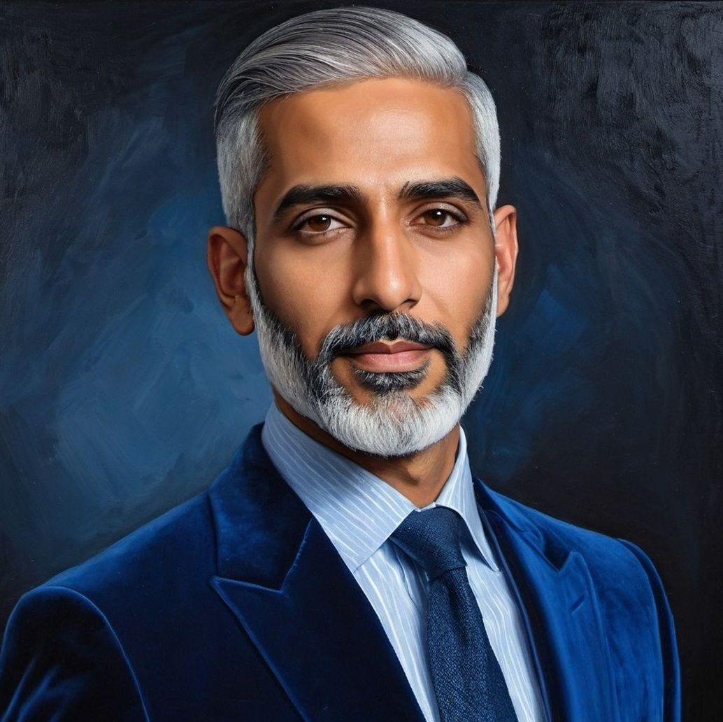 A handsome bearded  man