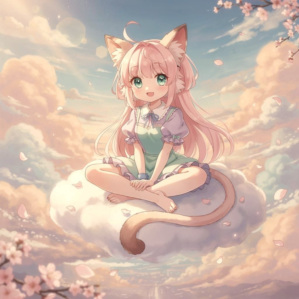 Cute Cat Face Emoji with Playful Whiskers