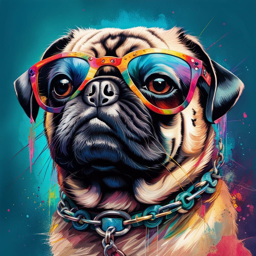 Tha pug - AI Generated Artwork - NightCafe Creator