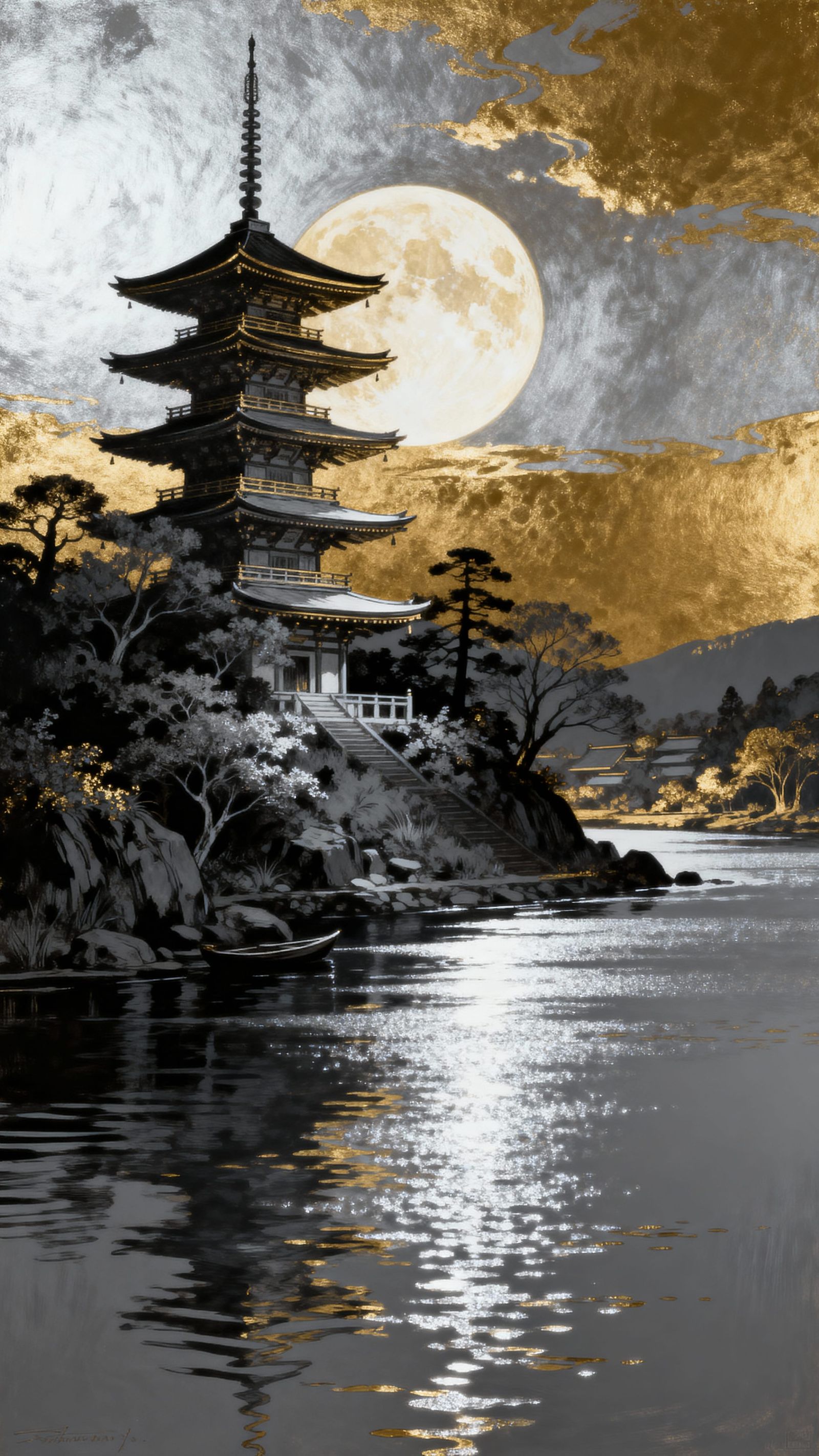 the last golden pagoda  by @nana