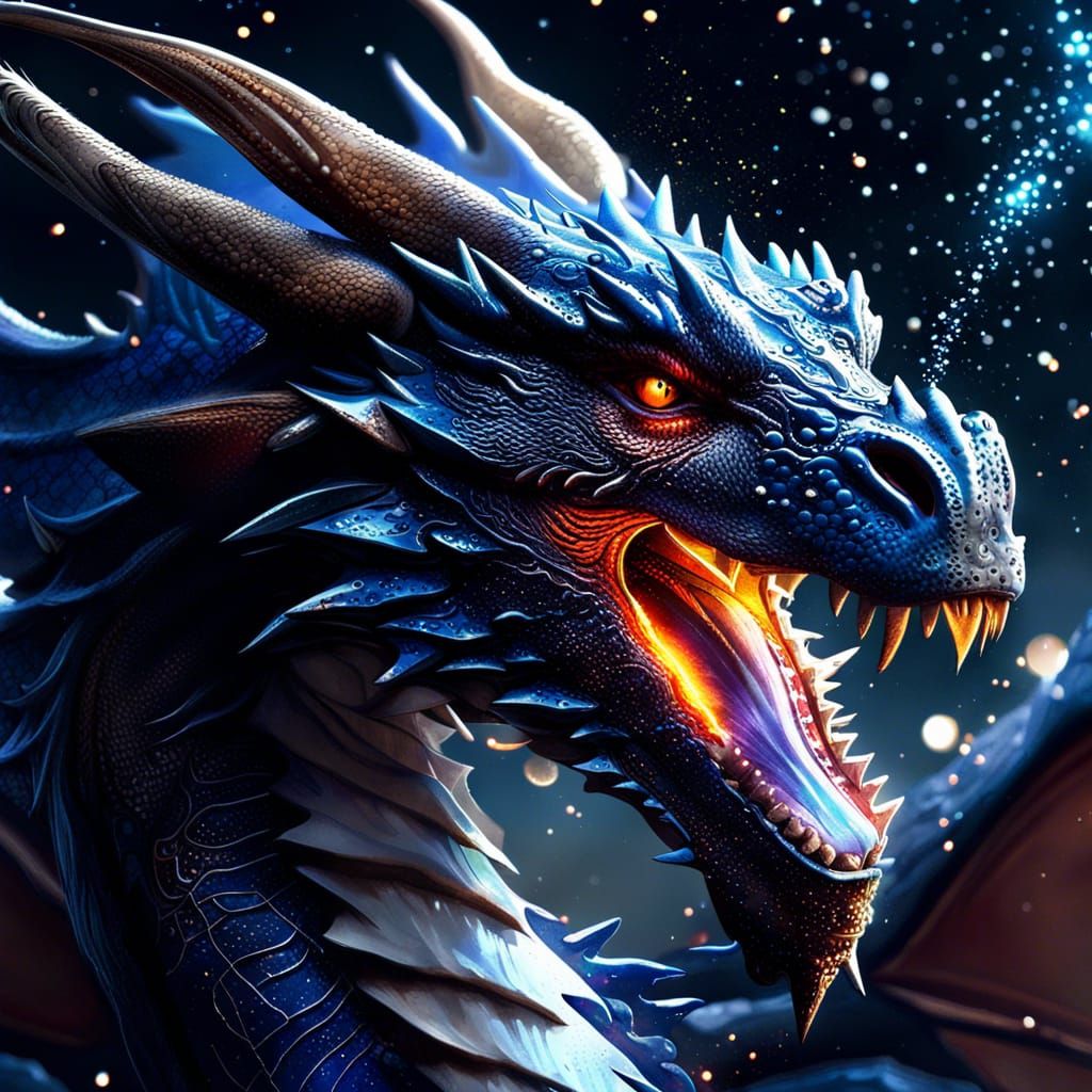 Galaxy Dragon  by @DragonIdk