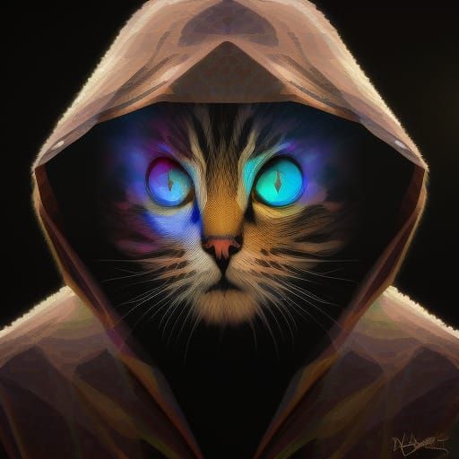 Cat In Cloak Cosmic