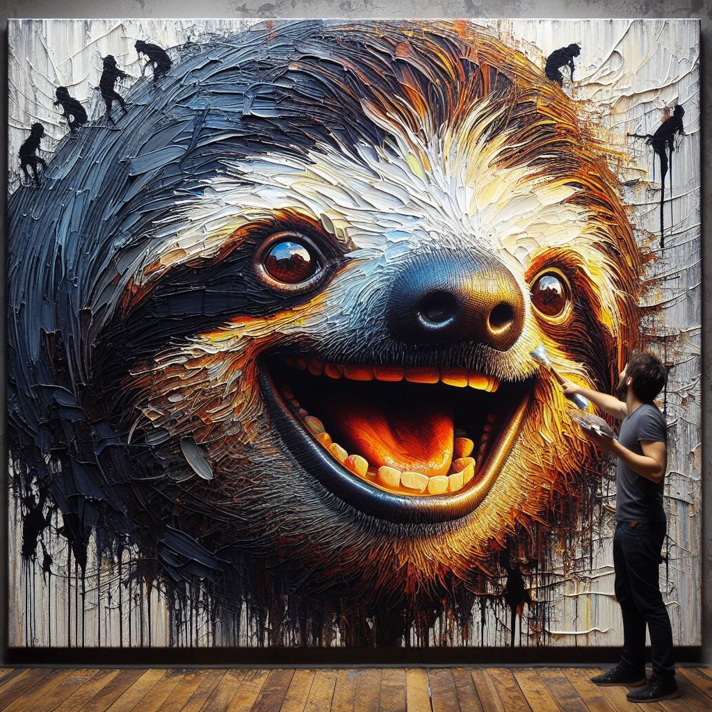 happy sloth