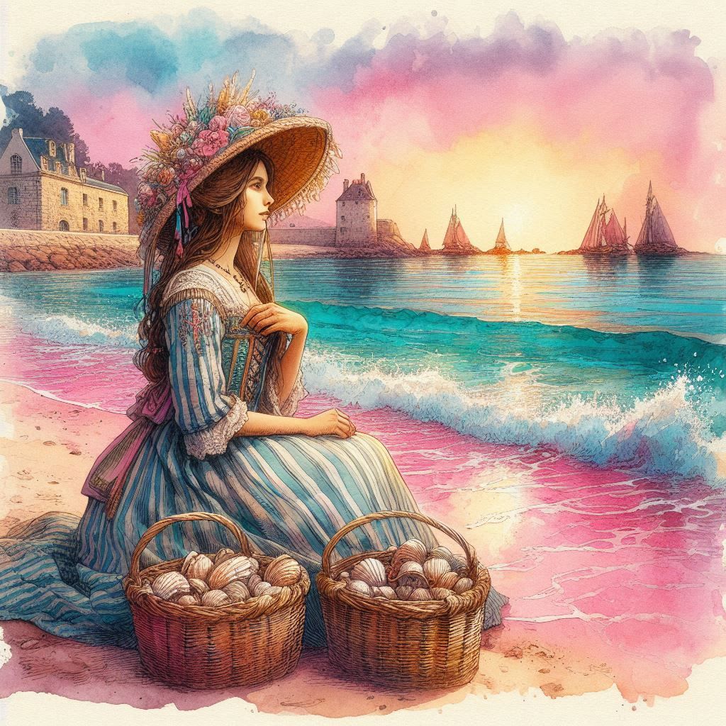 Breton shell fisherwoman