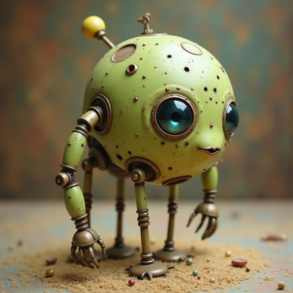 <lora:Cute Surreal Robot:1.0> tim burtons sally robot
