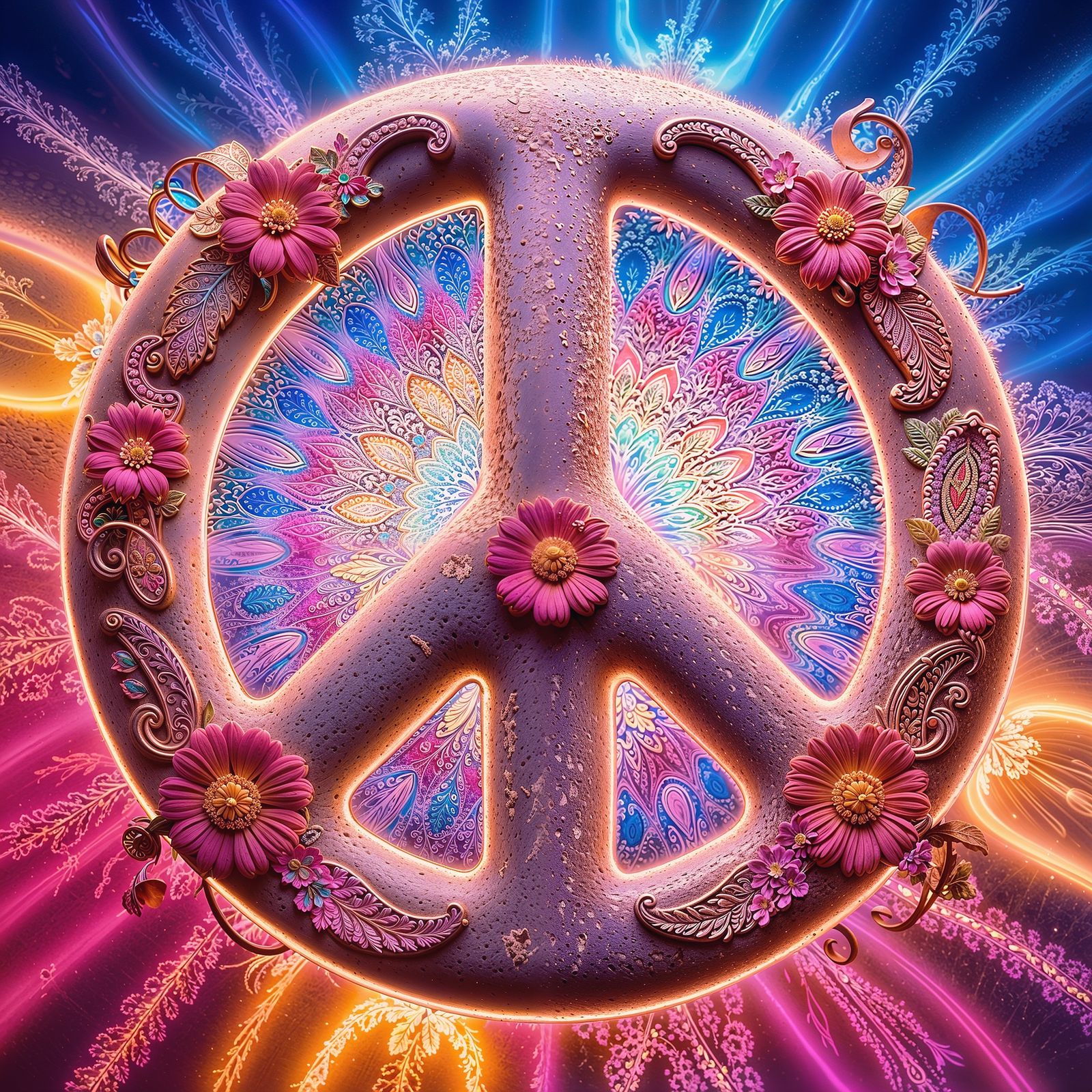 Psychedelic Peace Sign