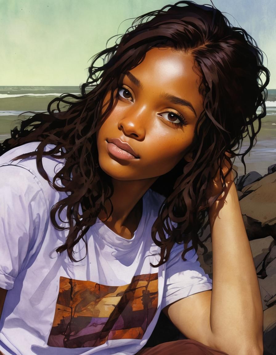 16k, colorful ink wash art style by sejic, wyeth, Liz Gael, ...