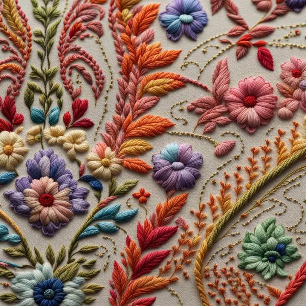 Intricate beautiful embroidery.  by @Arisiin