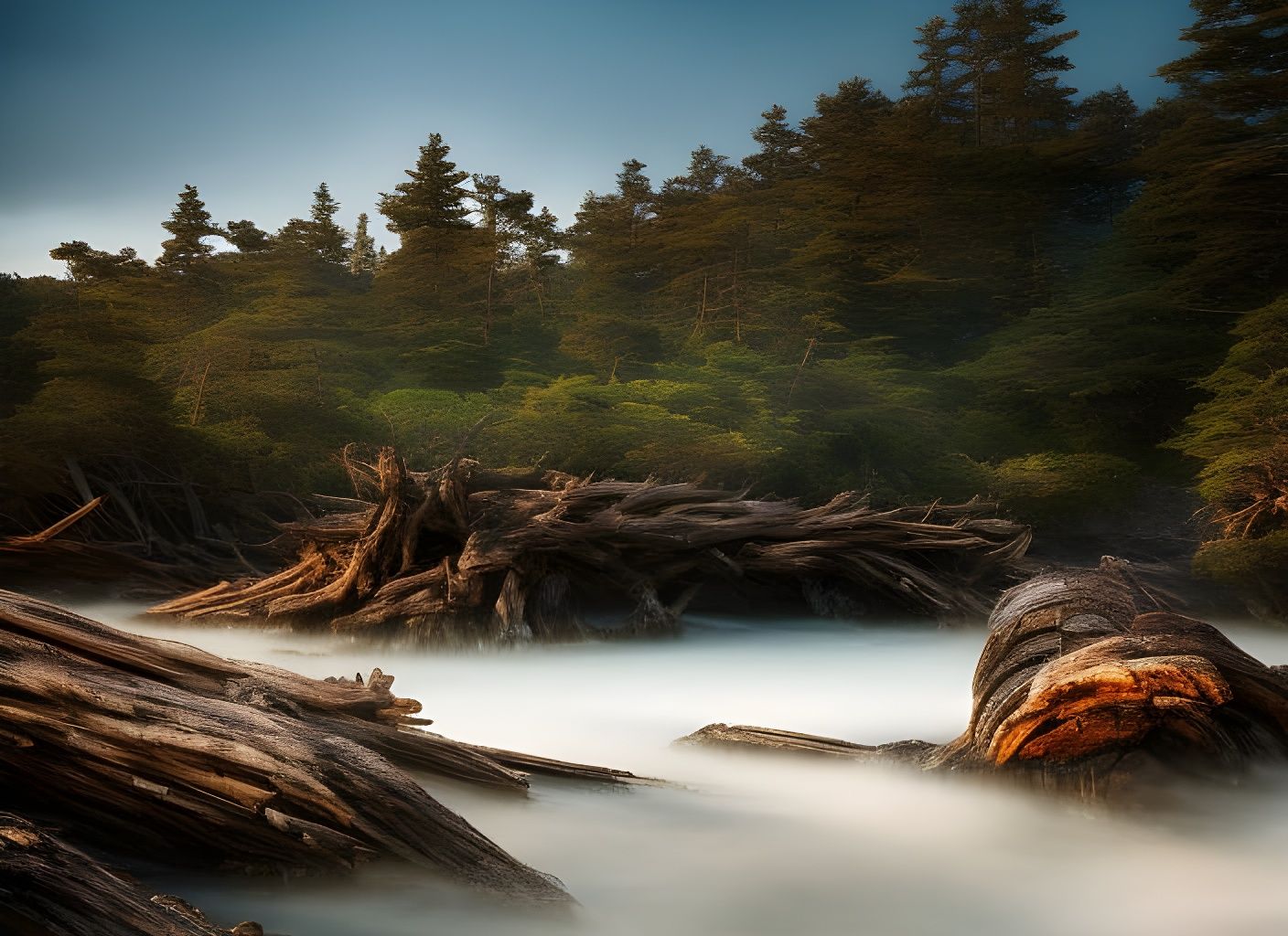 Driftwood Forest 1 AI Generated Artwork NightCafe Creator