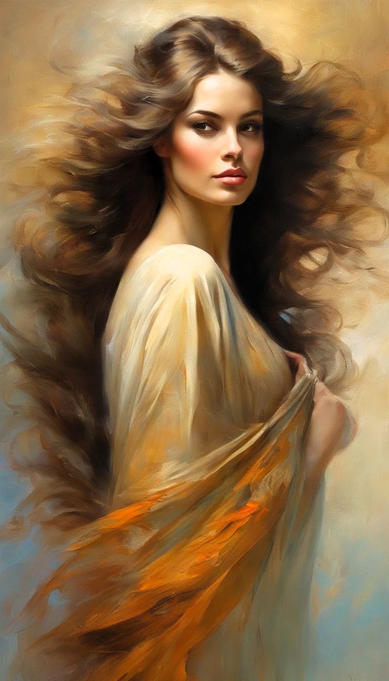 (Impressionist Painting art style) Woman 2