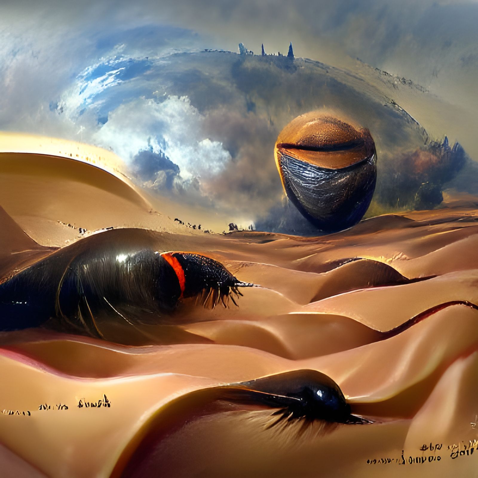 Arrakis Dune Desert Planet by Wojciech Siudmak - AI Generated Artwork ...