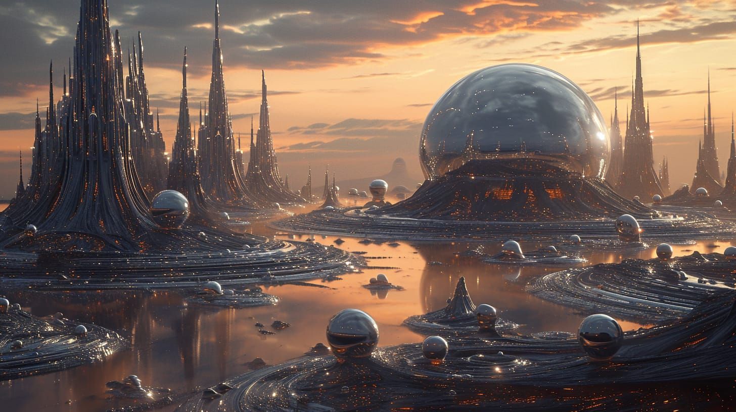 Echoes of Tomorrow: Envisioning Futuristic Cityscapes