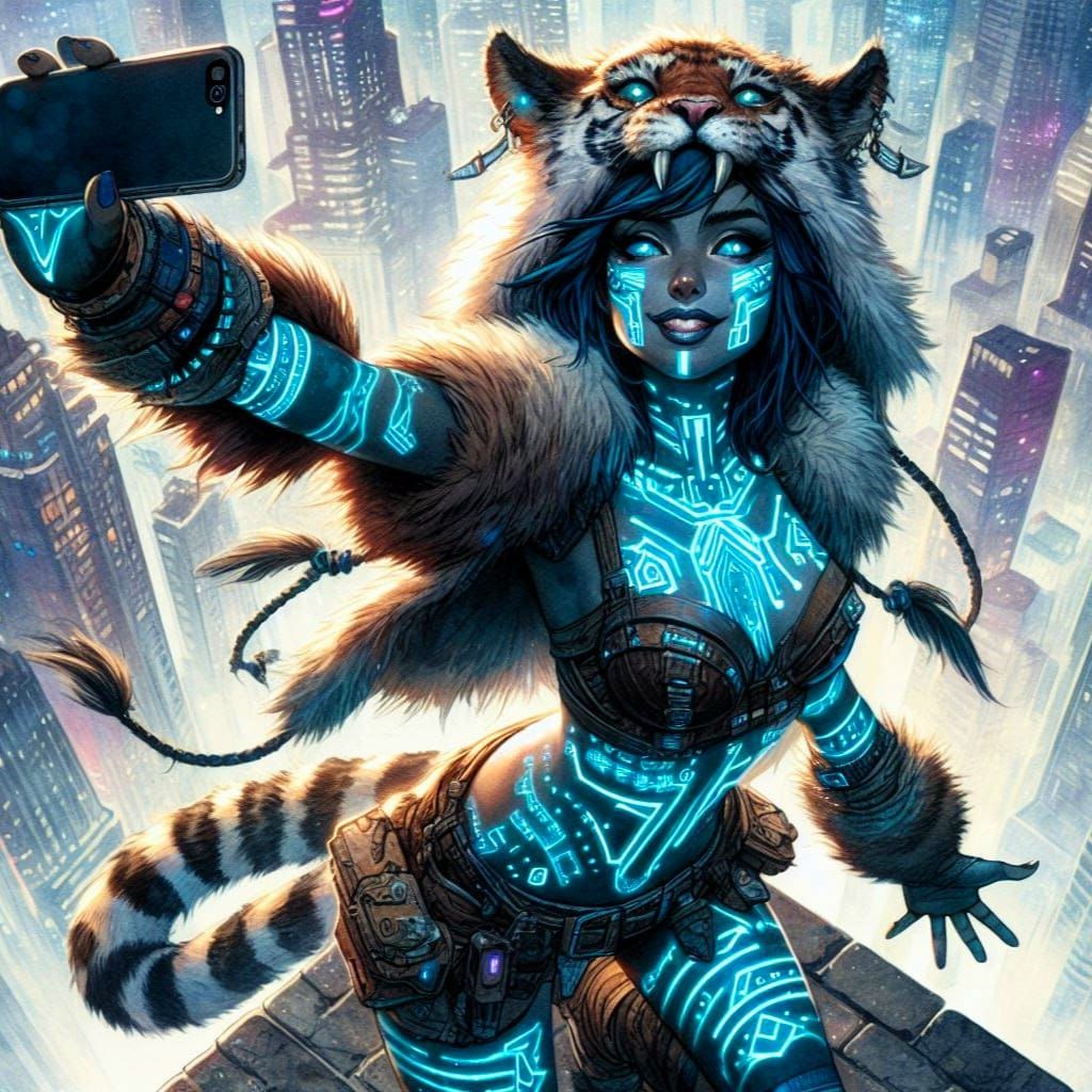 Urban Huntress Selfie