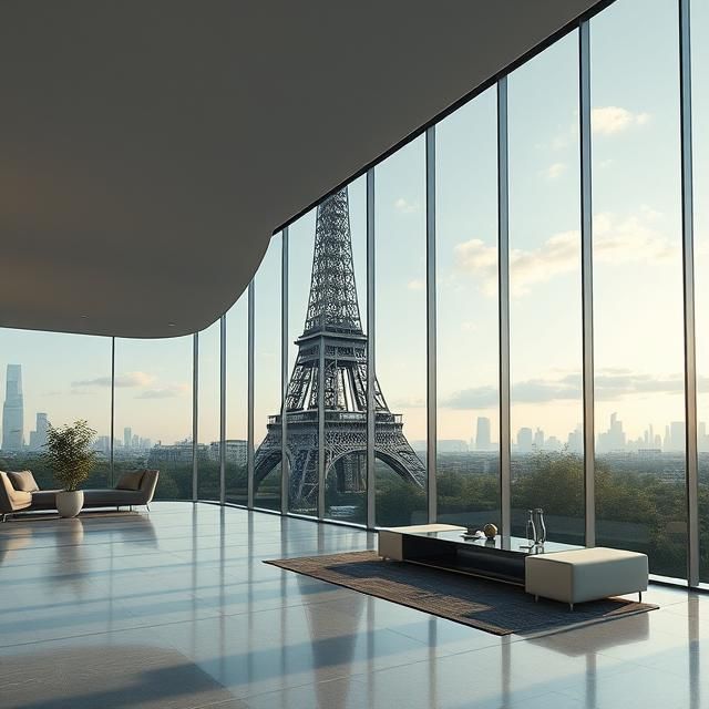 A ROOM WITH A VIEW OF THE EIFFEL TOWER.