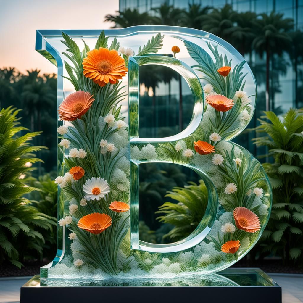 Belle lettre décorative