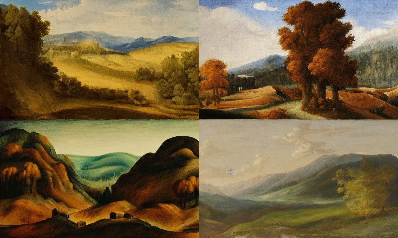 Landscape in the style of Arbeitsrat fÃ¼r Kunst