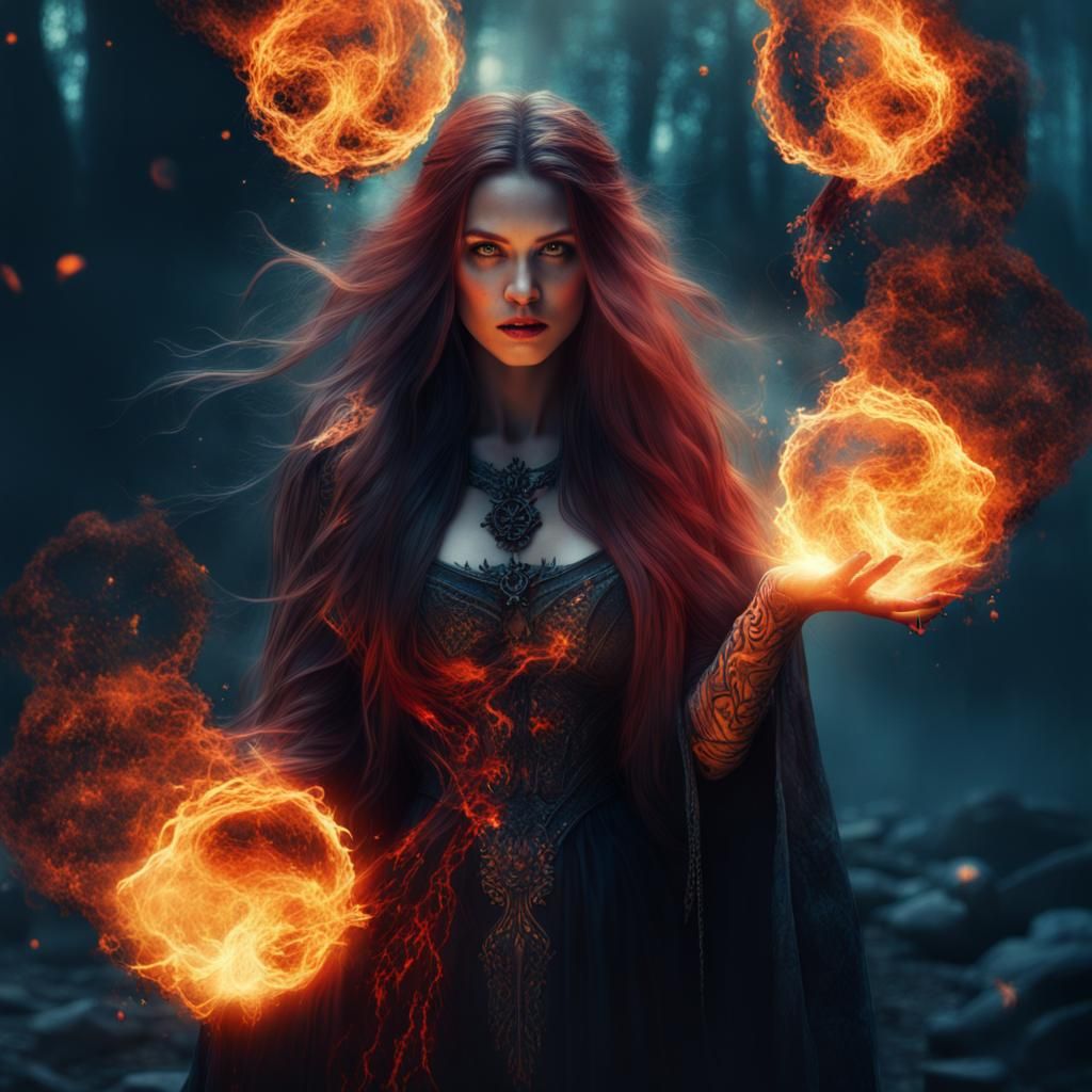 fire sorcerer - AI Generated Artwork - NightCafe Creator