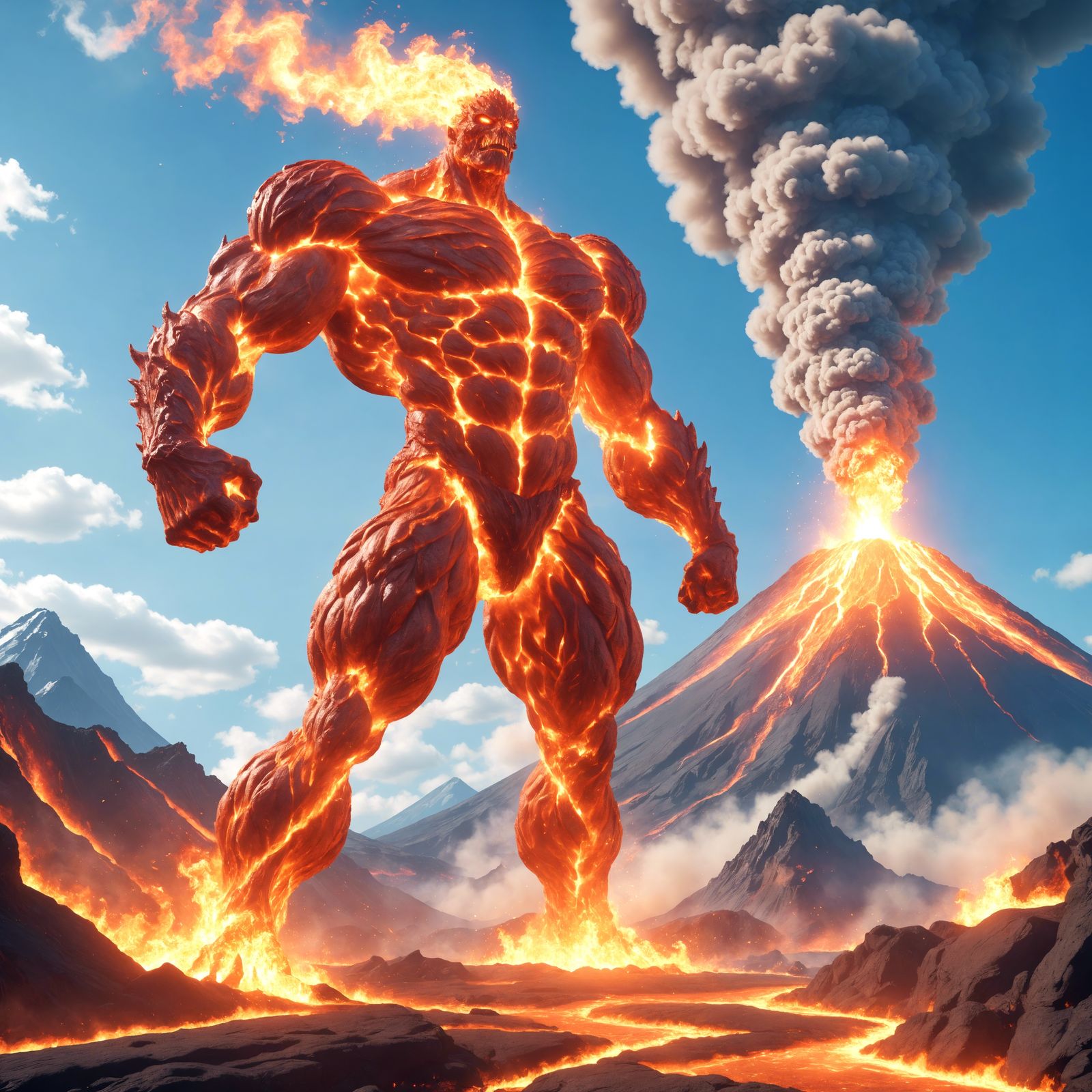 Fire elemental (creative upscaler version)